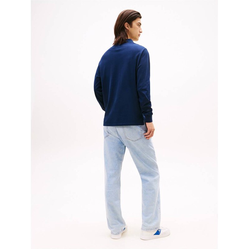 Tommy jeans pánské modré polo triko