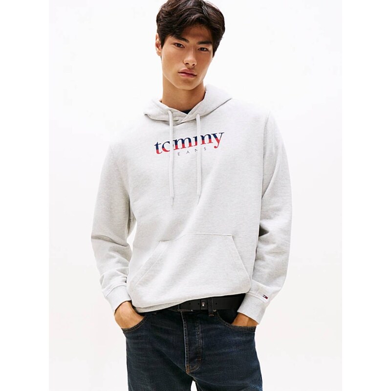 Tommy Jeans pánská šedá mikina