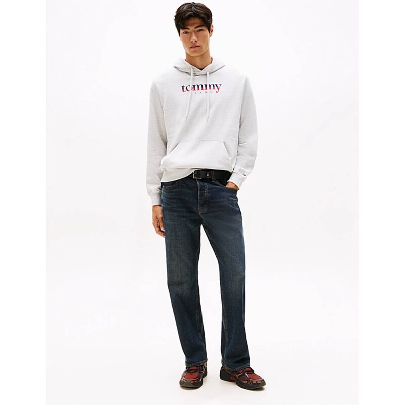 Tommy Jeans pánská šedá mikina