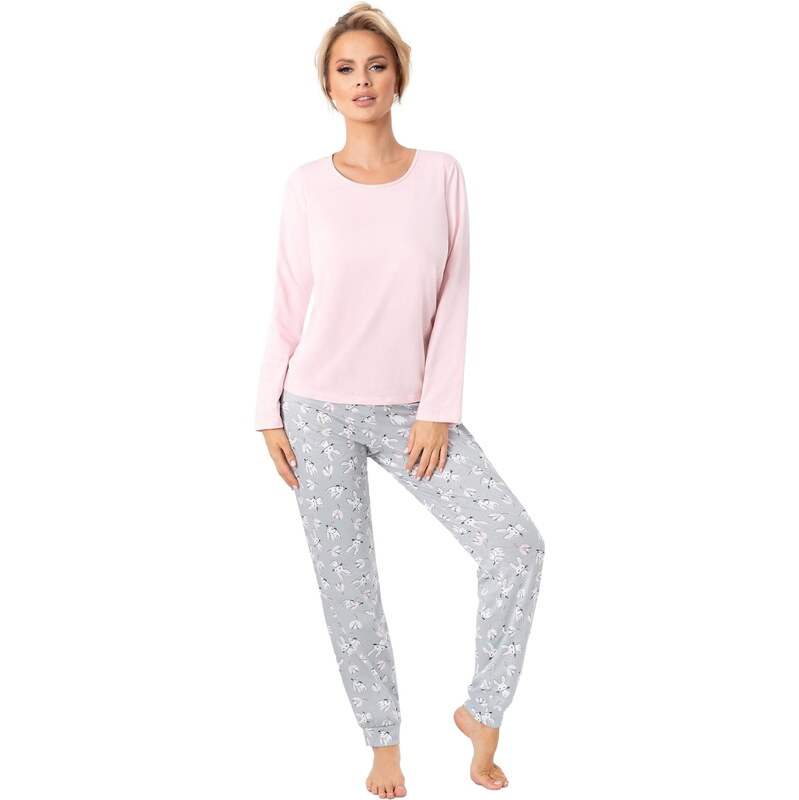 Dámské pyžamo DONNA BUNNY LONG růžová 109297070