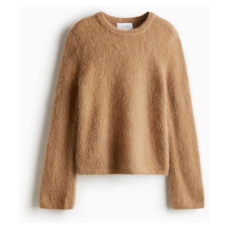 H&M - Svetr z mohérové směsi - béžová 108510078