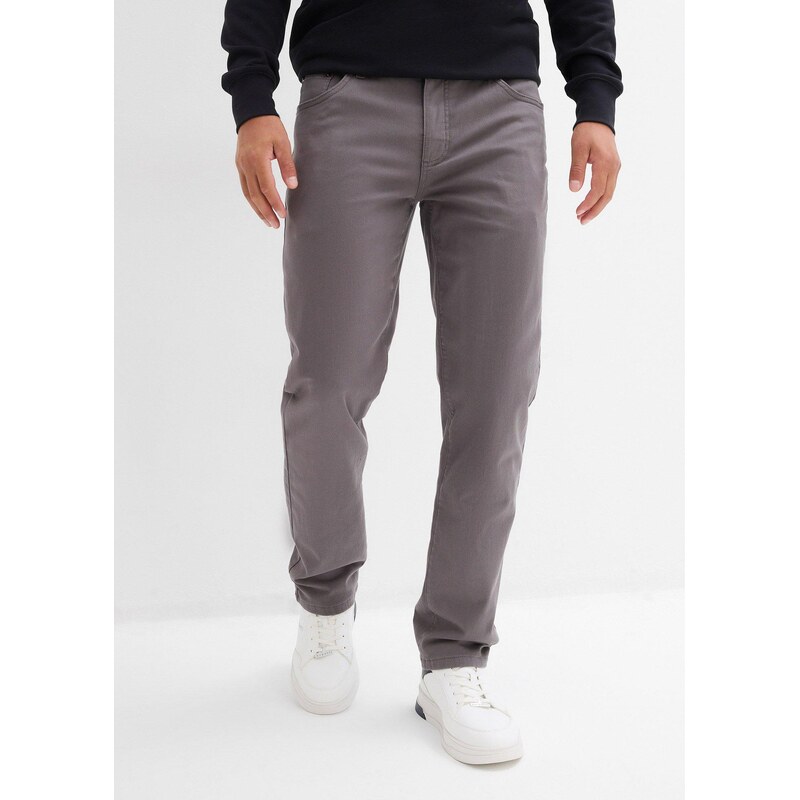 bonprix Strečové termo kalhoty Regular Fit, Straight, hebce