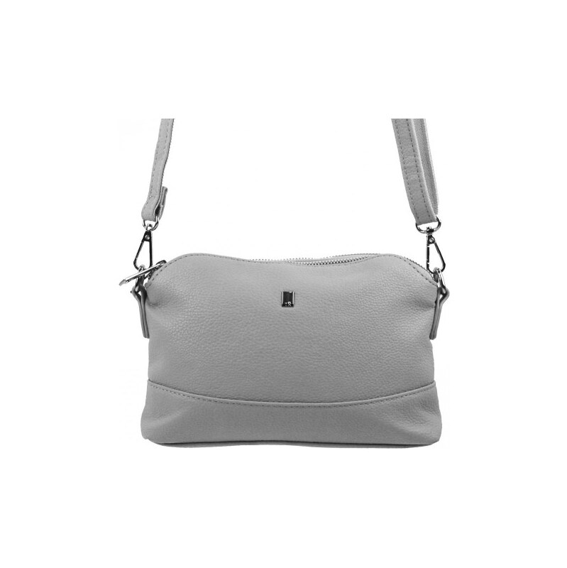 BELLA BELLY Světle šedá crossbody dámská kabelka se třemi oddíly 5414 108697098