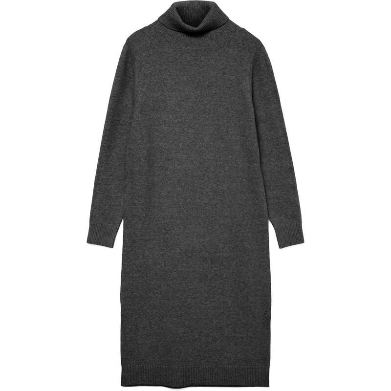 VERO MODA Úpletové šaty VMBOOM tmavě šedá
