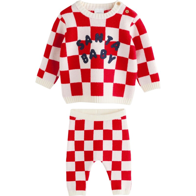 Next Sada marine modrá / červená / barva bílé vlny