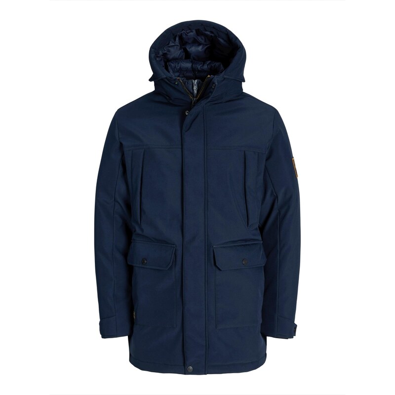 JACK & JONES Zimní parka FINN noční modrá