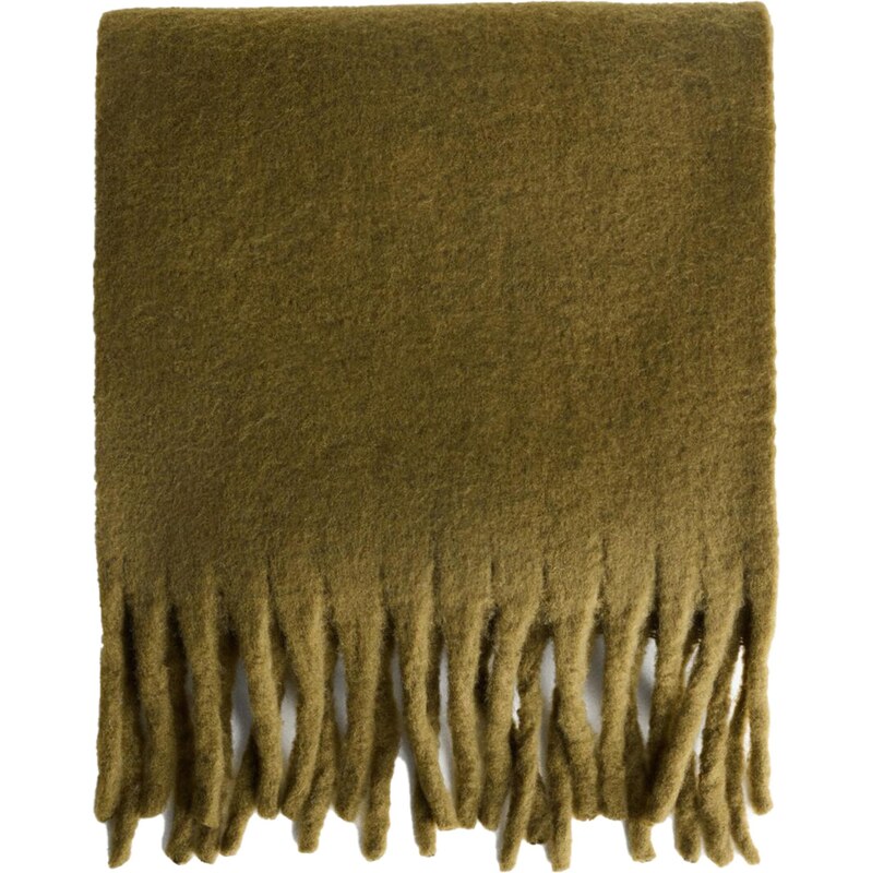 Bershka Šála khaki 109308498