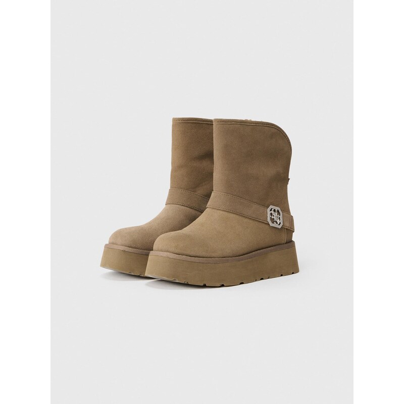 GUESS Kozačky DOLSAY2 khaki 109308679