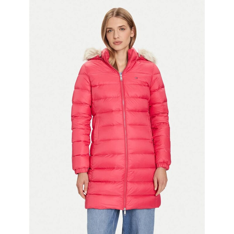 Tommy Jeans dámská růžová bunda