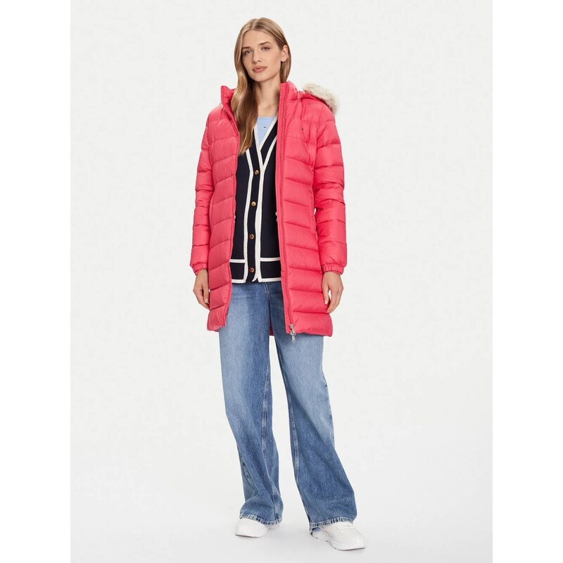 Tommy Jeans dámská růžová bunda