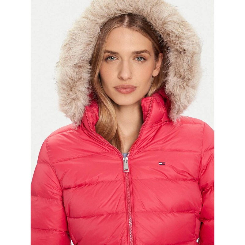 Tommy Jeans dámská růžová bunda
