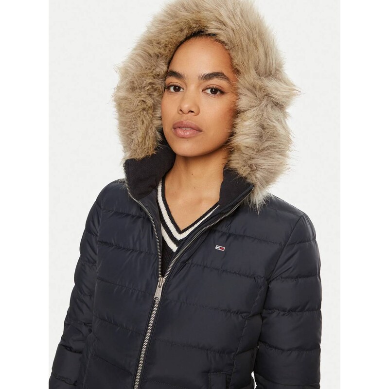 Tommy Jeans dámská modrá zimní bunda