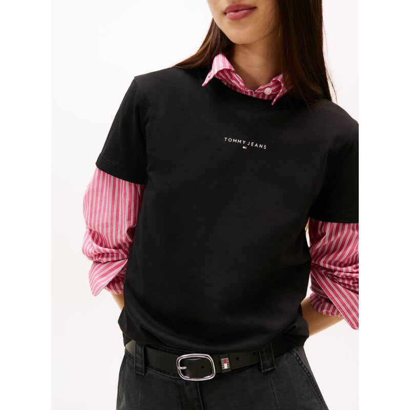Tommy Jeans dámské černé tričko