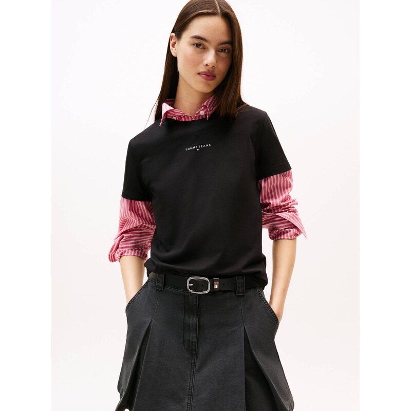 Tommy Jeans dámské černé tričko
