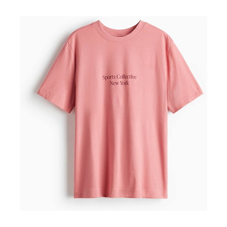 H&M - Tričkos potiskem - Růžová/New York
