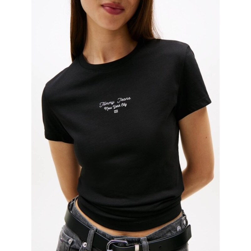 Tommy Jeans dámské černé tričko