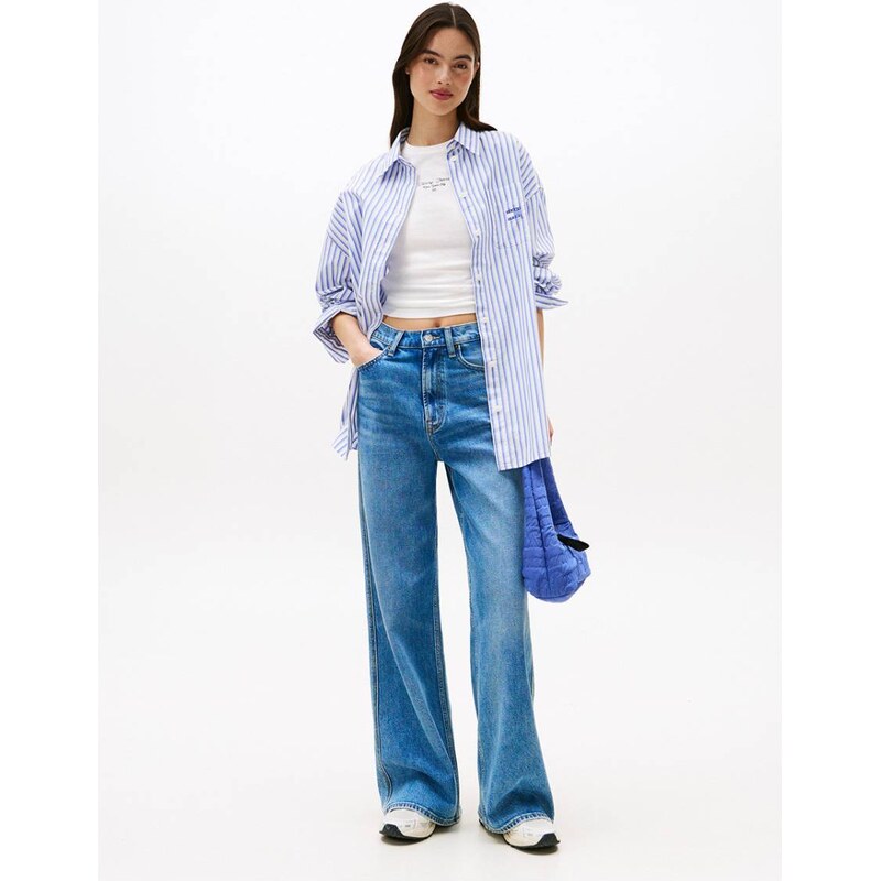 Tommy Jeans dámské bílé tričko