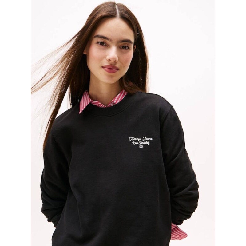 Tommy Jeans dámská černá mikina