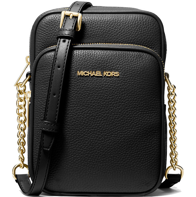 Michael Kors Jet Set Travel Medium Pebbled Leather Crossbody Bag