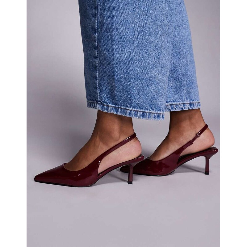 SIMMI Shoes Simmi London Laena slingback kitten heel shoes in