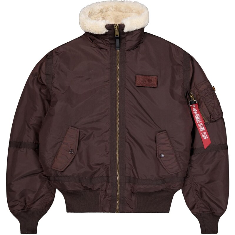 ALPHA INDUSTRIES Přechodná bunda B-15 3 TT čokoládová