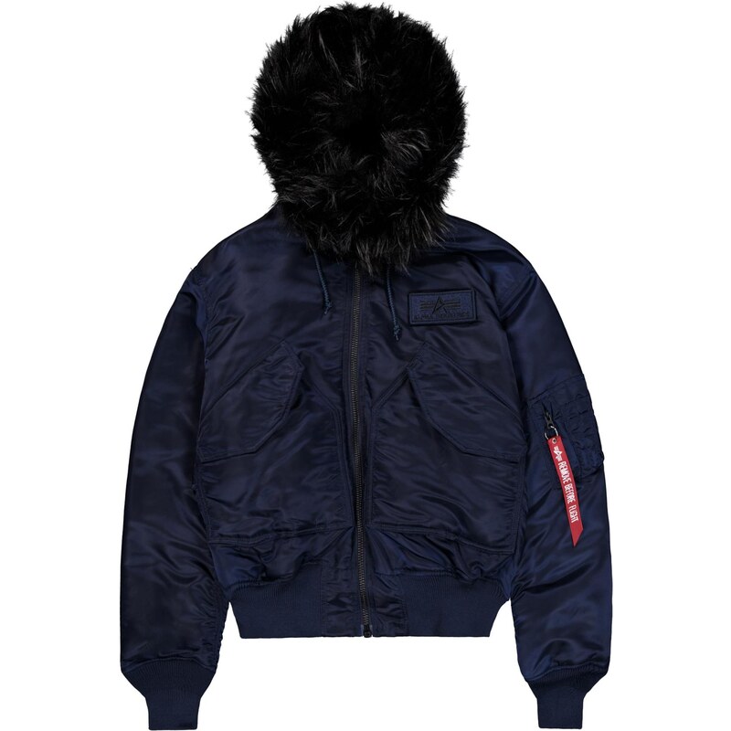ALPHA INDUSTRIES Zimní bunda 45/P Hooded Custom námořnická modř