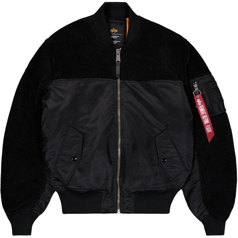 ALPHA INDUSTRIES Přechodná bunda oranžová / černá / bílá