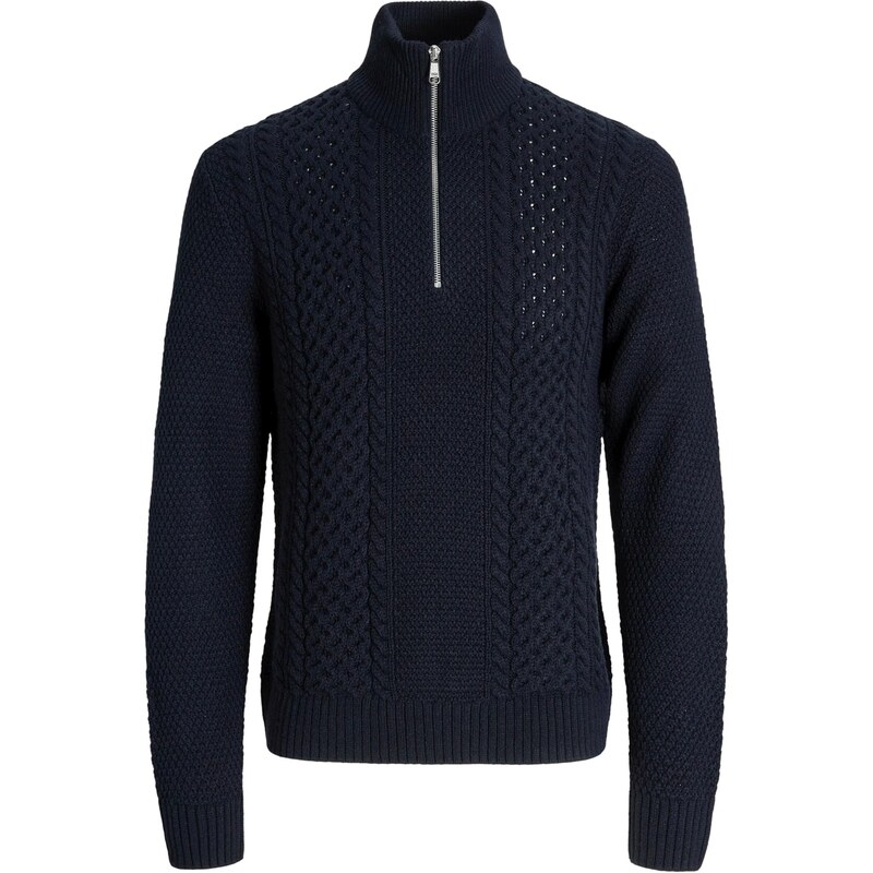 JACK & JONES Svetr PAUL noční modrá