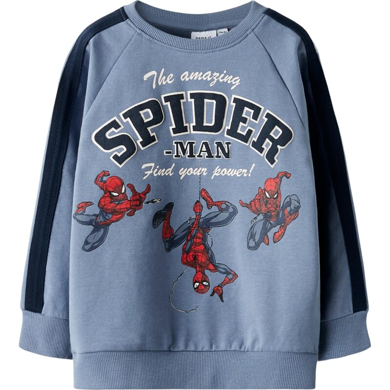 NAME IT Mikina NMMOBERT SPIDER marine modrá / chladná modrá /