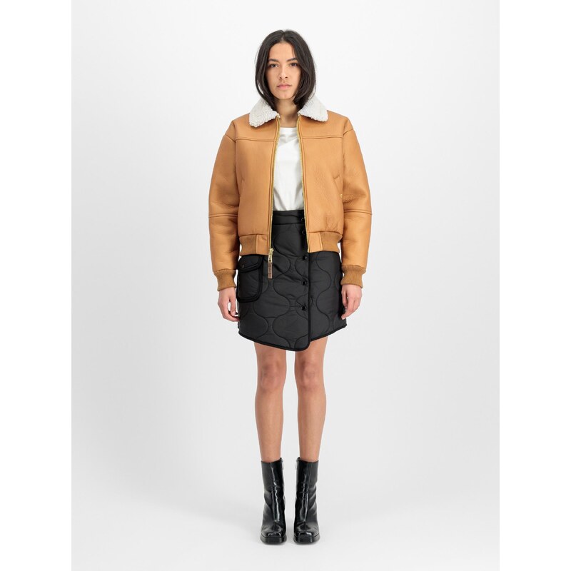 ALPHA INDUSTRIES Přechodná bunda světle hnědá / bílá