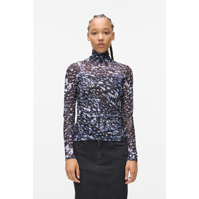 ROLÁK KARL LAGERFELD JEANS KLJ MESH LIGHTS AOP TOP