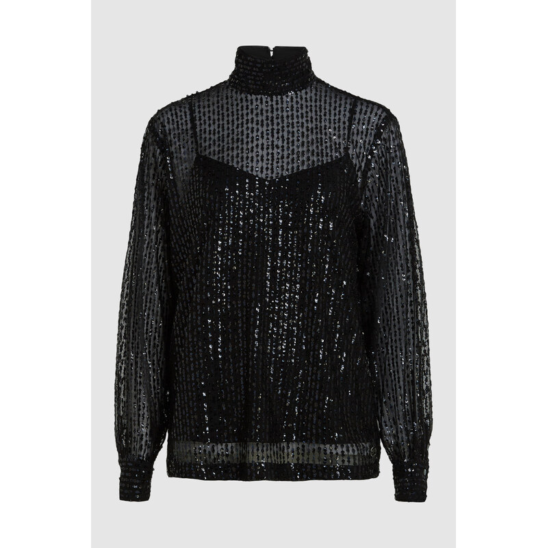 HALENKA KARL LAGERFELD SEQUIN TOP
