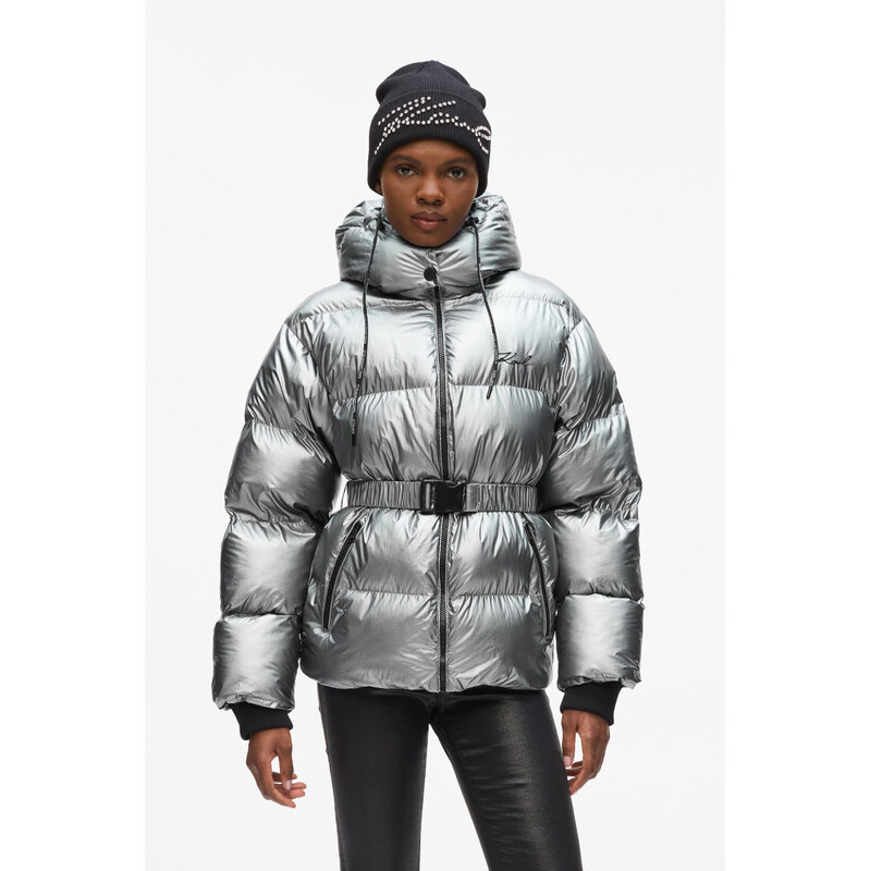 BUNDA KARL LAGERFELD METALLIC PUFFER JACKET