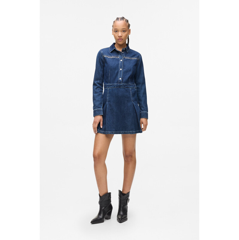 ŠATY KARL LAGERFELD JEANS KLJ PLEATED DENIM DRESS