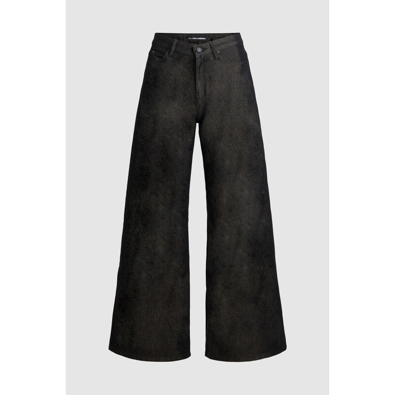DŽÍNY KARL LAGERFELD FASHION WIDE LEG DENIM PANTS