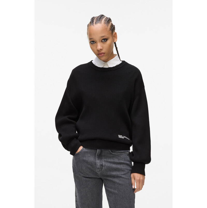 SVETR KARL LAGERFELD JEANS KLJ REG BALLOON SLEEVE SWEATER
