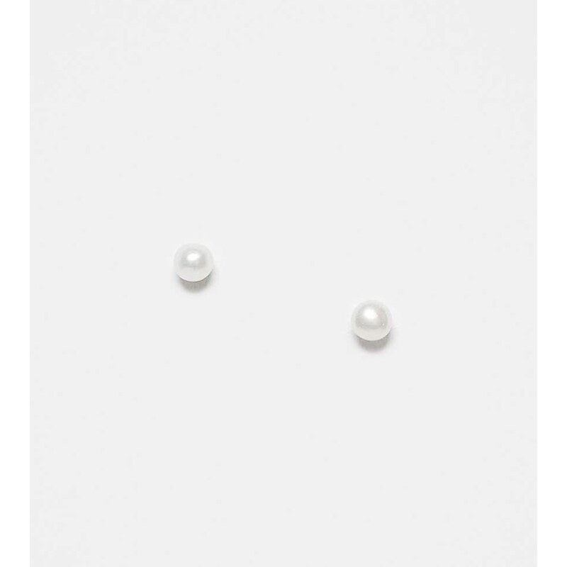 Kingsley Ryan pearl stud earrings in sterling silver