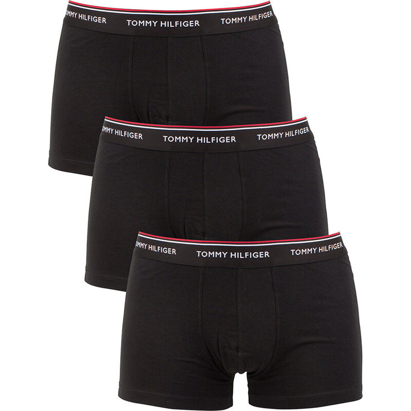 Tommy Hilfiger sada pánských černých boxerek