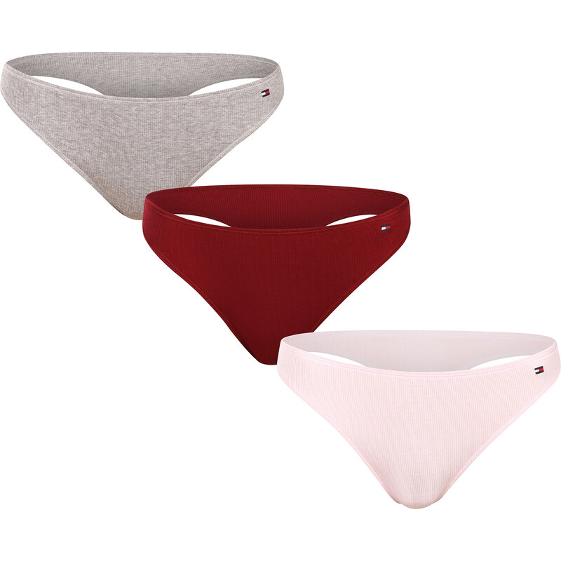 3PACK dámská tanga Tommy Hilfiger vícebarevná (UW0UW06129 0WT) 109321197