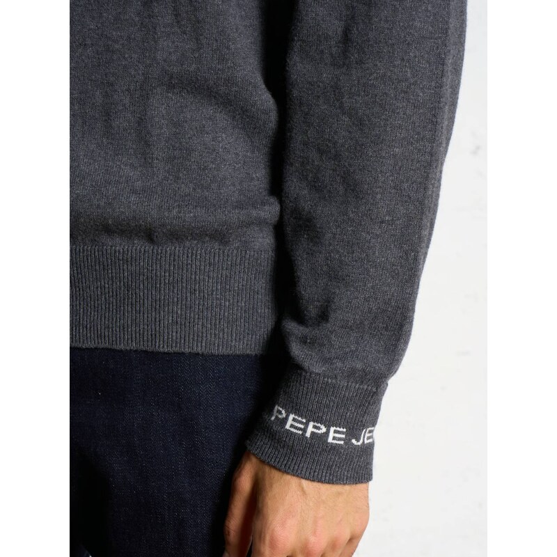 Pepe Jeans pánský šedý svetr.