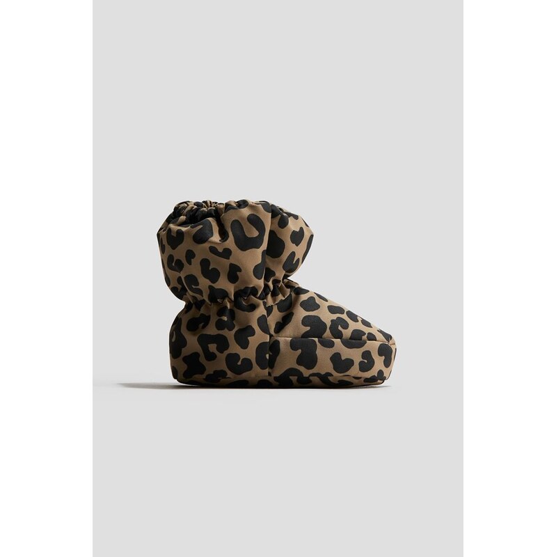 H&M - Vodoodpudivé capáčky - Béžová/Leopardí Potisk