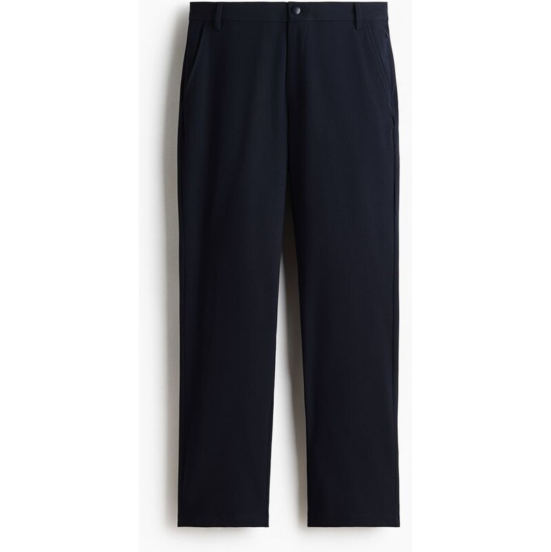 H&M - Kalhoty chino Four-way Stretch - Námořnická Modř