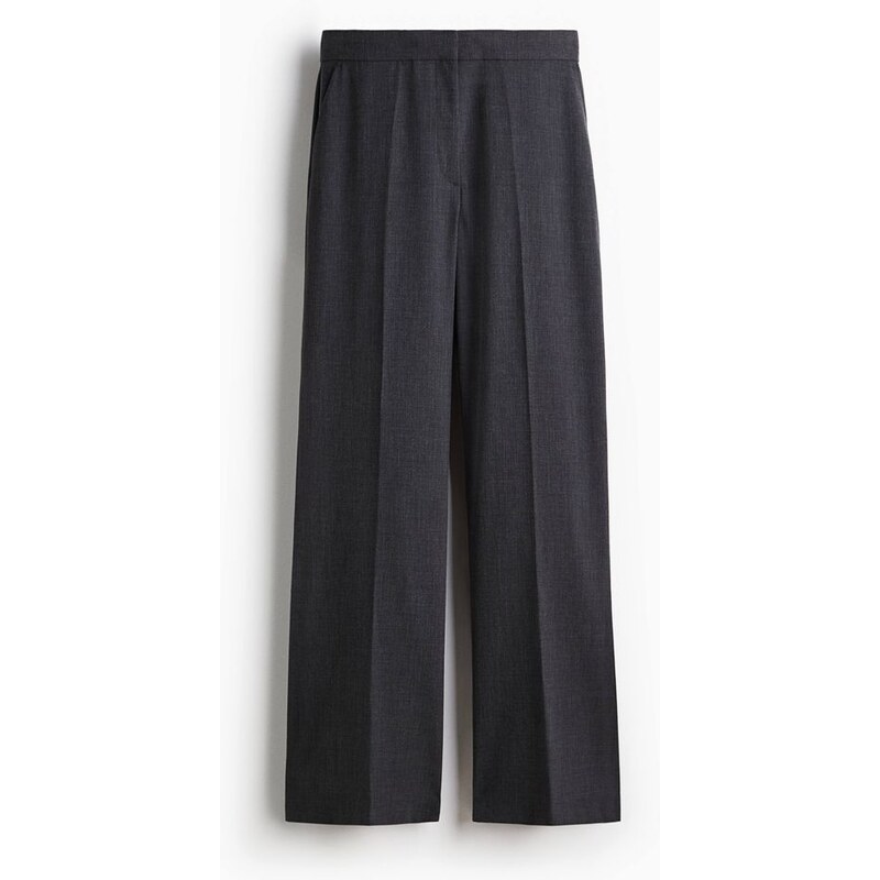 H&M - Rovné kalhotys puky - Dark Grey