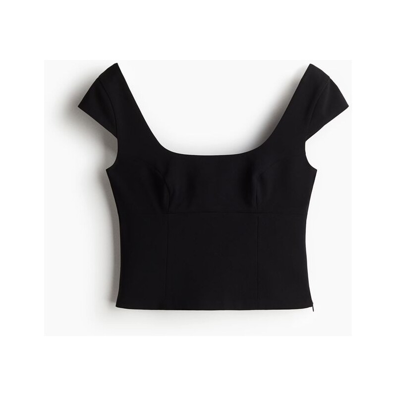 H&M - Tops křidélkovými rukávy - Černá