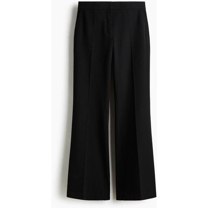 H&M - Elegantní kalhoty Flared - Černá