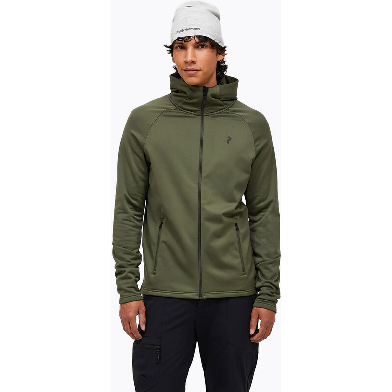 Pánská mikina Peak Performance Rider Essentials Zip Hood pine