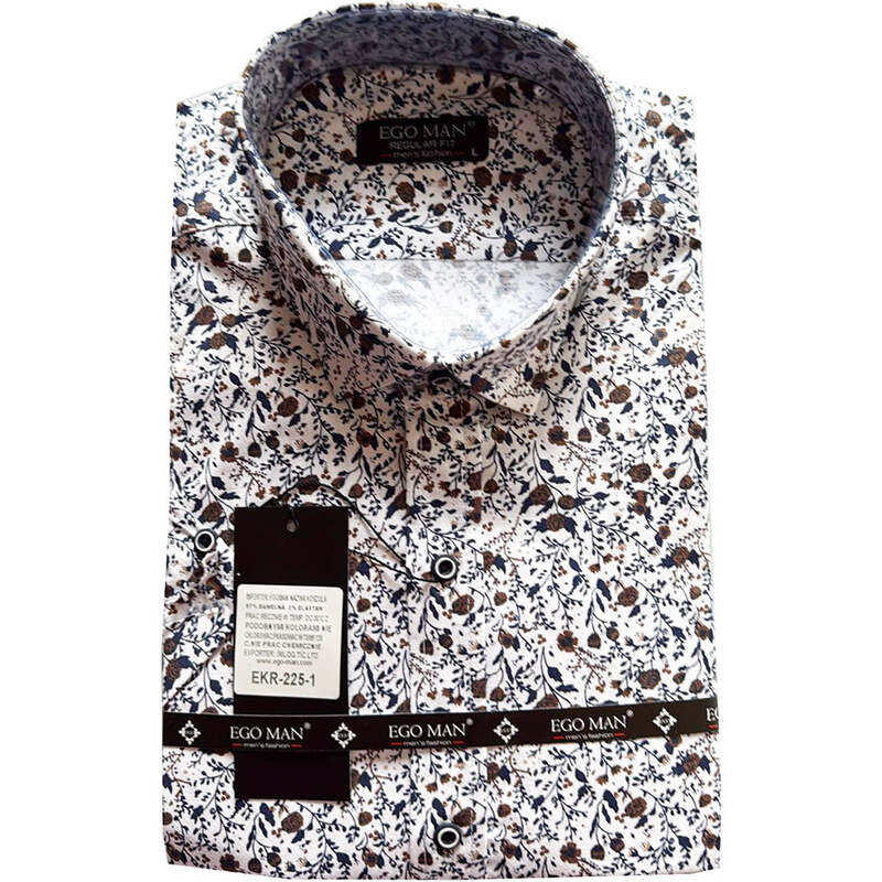 EGO MAN košile pánská EKR-225-1 krátký rukáv regular fit