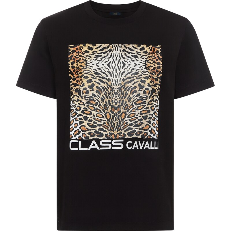 CAVALLI CLASS Cheetah Black tričko