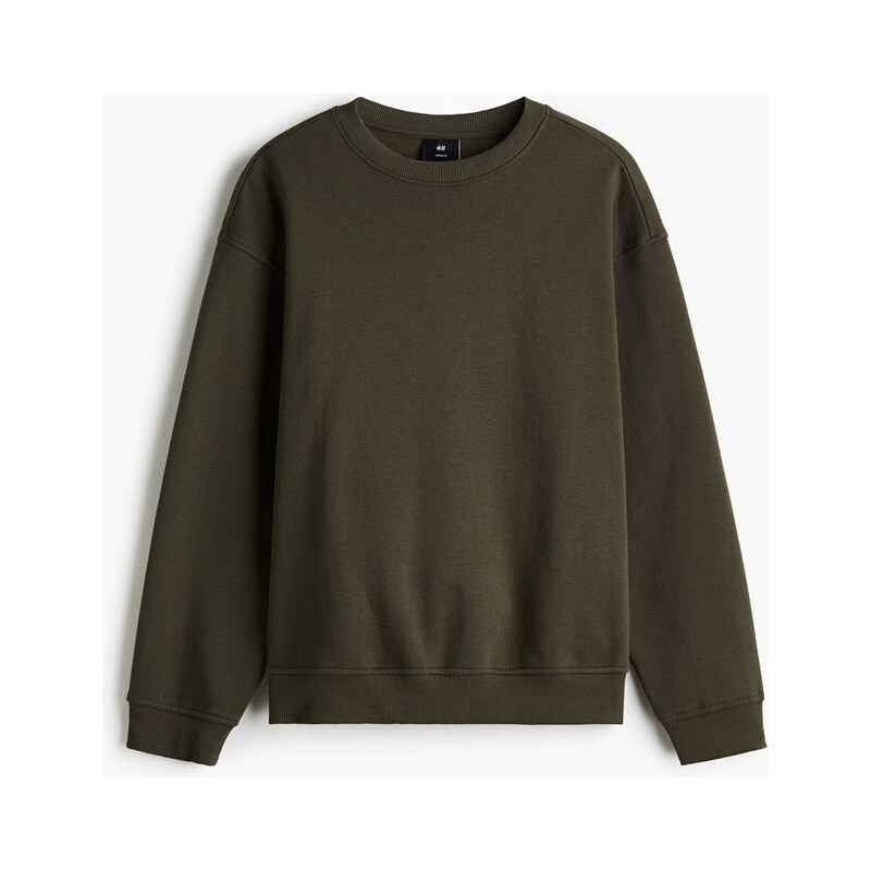 H&M - Mikina Loose Fit - Zelená