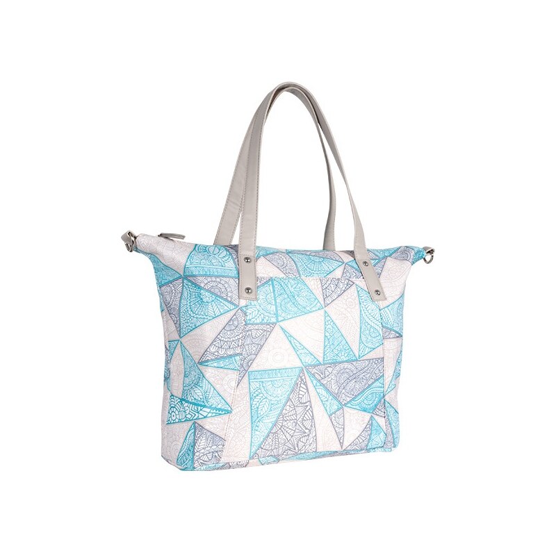 Canpol Babies Přebalovací taška ke kočárku - béž/tyrkys/ornament 109334599